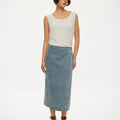 oval square Soul Denim Skirt 0107 | Rezet Store