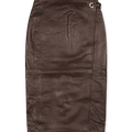 oval square Reflection Leather Skirt | Rezet Store
