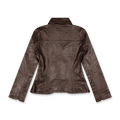 oval square Deep Leather Blazer | Rezet Store