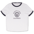 Sporty & Rich California Emblem Ringer T-Shirt - Rezetstore