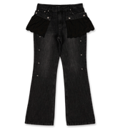 Andersson Bell Flower Lace Attached Bootcut Jeans - Rezetstore