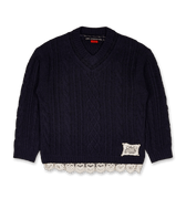Andersson Bell Lace Chunky V - Neck Knit - Rezetstore
