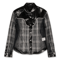 Andersson Bell Patent Leather Combo Sheer Western Shirts | Rezet Store