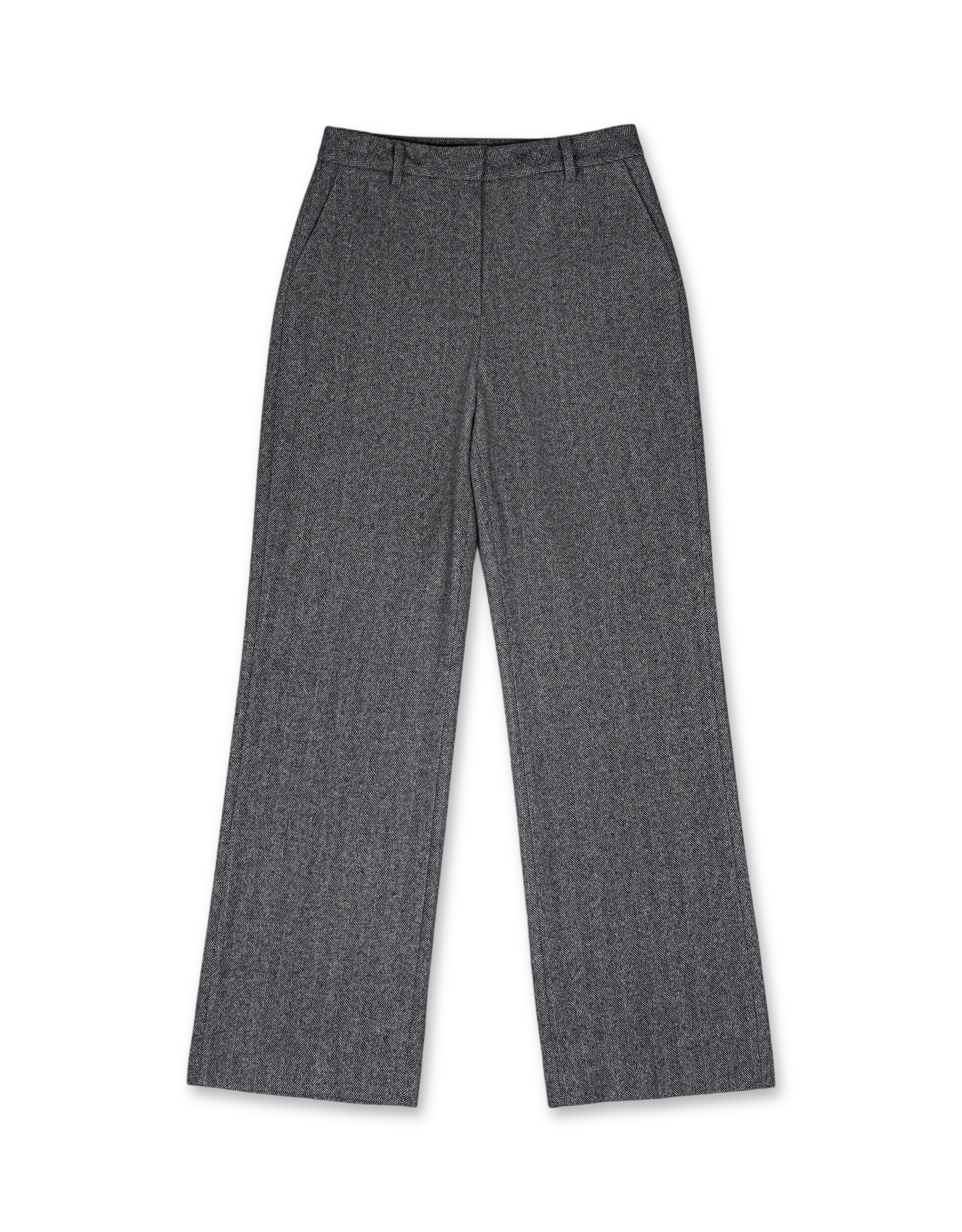 Herringbone Bootcut Pants