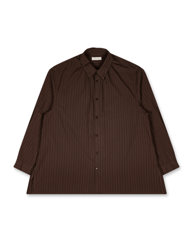 Amomento Stripe Shirring Oversized Shirts | Rezet Store