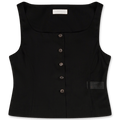 Amomento Sheer Scoop Neck Two Way Vest | Rezet Store