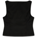 Amomento Sheer Scoop Neck Two Way Vest | Rezet Store