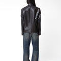 Andersson Bell Hybrid Faux - Leather Blazer - Rezetstore