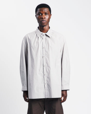 Amomento Stripe Shirring Oversized Shirts | Rezet Store