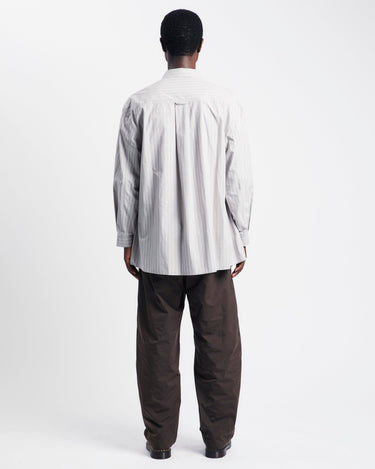 Amomento Stripe Shirring Oversized Shirts | Rezet Store