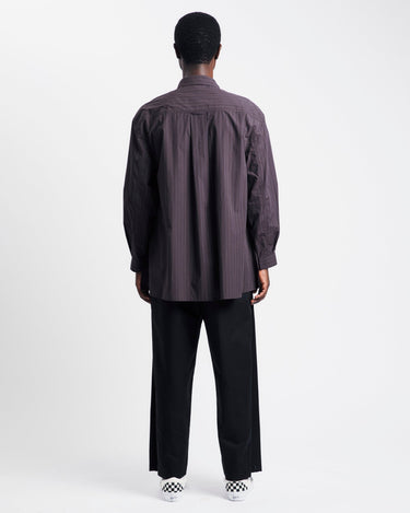 Amomento Stripe Shirring Oversized Shirts | Rezet Store