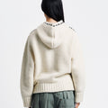 OPEN YY Stitch Zip Up Knit Hoodie | Rezet Store