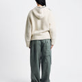 OPEN YY Stitch Zip Up Knit Hoodie | Rezet Store