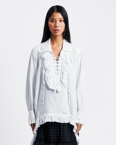 OPEN YY Ruffle Trim Blouse | Rezet Store