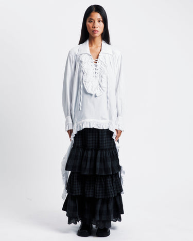 OPEN YY Ruffle Trim Blouse | Rezet Store