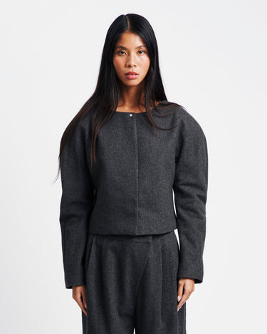 Amomento Rounded Shoulder Jacket | Rezet Store