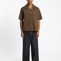 Amomento Open Collar Half Shirt | Rezet Store