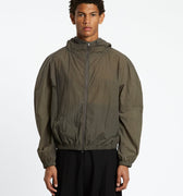 Amomento Sheer Nylon Raglan Hooded Jumper | Rezet Store