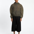 Amomento Sheer Nylon Raglan Hooded Jumper | Rezet Store