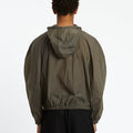 Amomento Sheer Nylon Raglan Hooded Jumper | Rezet Store
