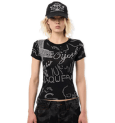 VAQUERA Rhinestuds T-Shirt Knit | Rezet Store