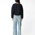 Amomento Rounded Zip - Up Cardigan - Rezetstore