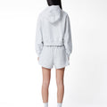 Sporty & Rich Varsity Crest Cropped Zip Hoodie - Rezetstore