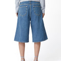 oval square Edie Denim Shorts - Rezetstore