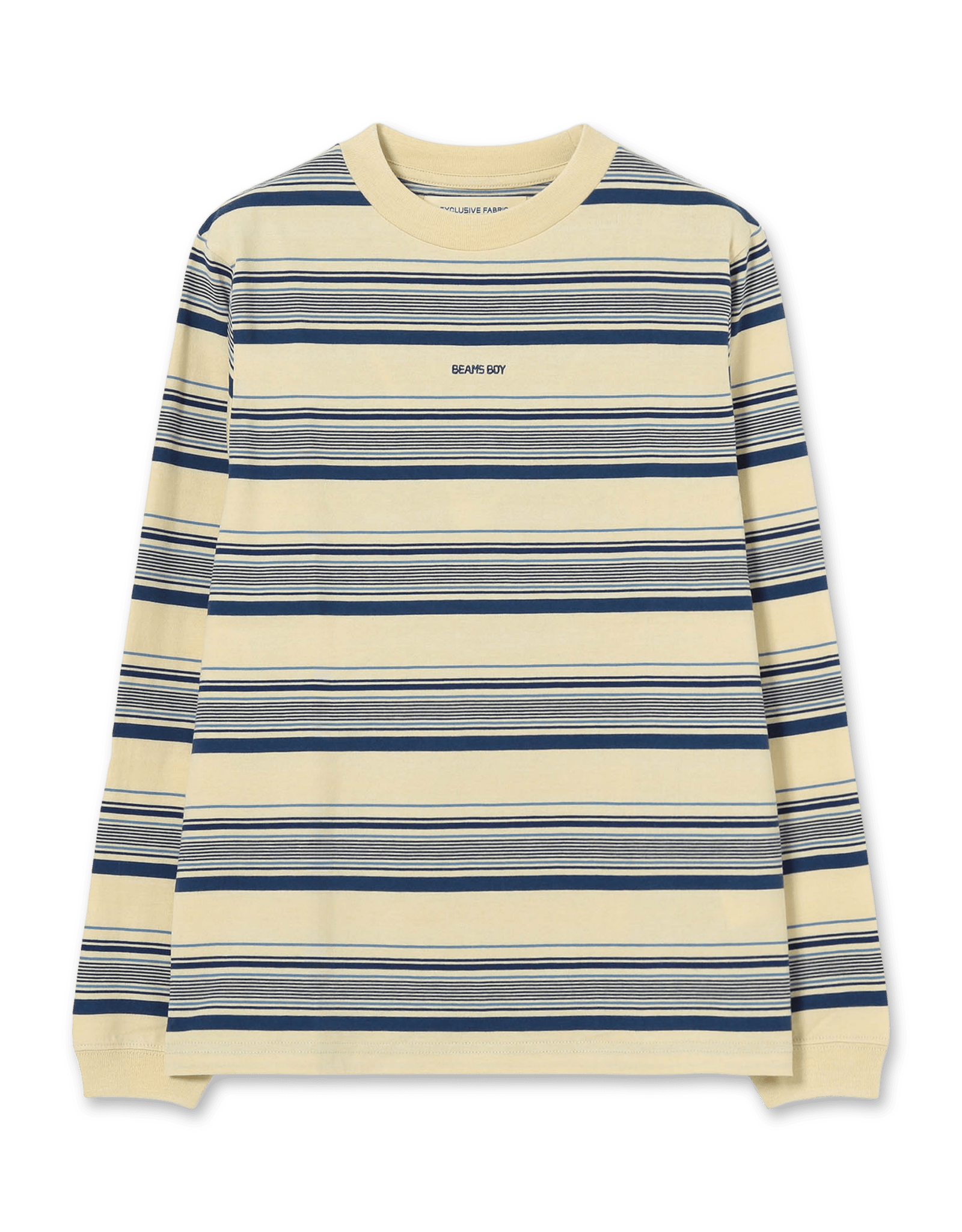 BEAMS BOY Embroidery Stripe Longsleeve T-shirt | Rezet Store