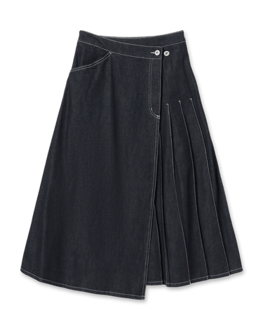 BEAMS BOY Wraped Pleated Skirt | Rezet Store