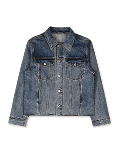 COOR Shadow Washed Cutoff Denim Trucker - Rezetstore