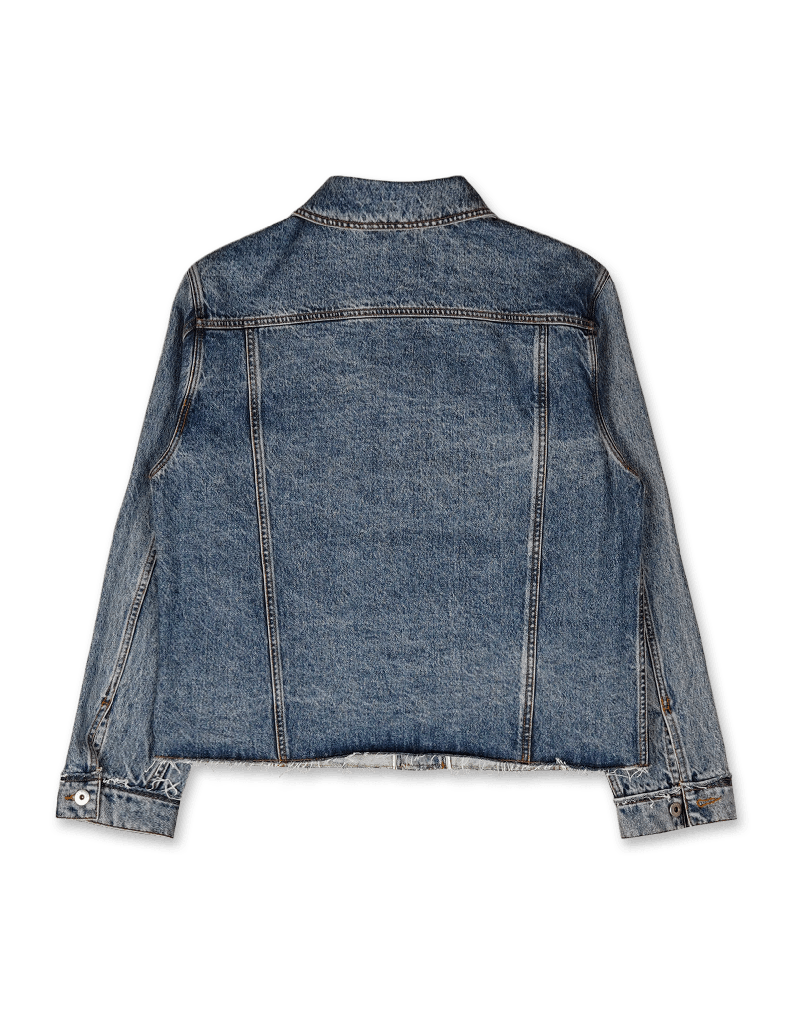 COOR Shadow Washed Cutoff Denim Trucker - Rezetstore