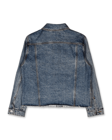 COOR Shadow Washed Cutoff Denim Trucker - Rezetstore