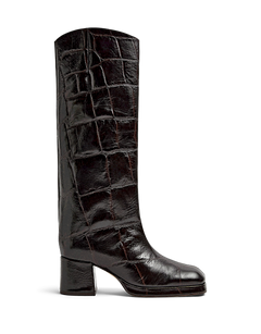 Tundra Maxi Croco Tall Boots