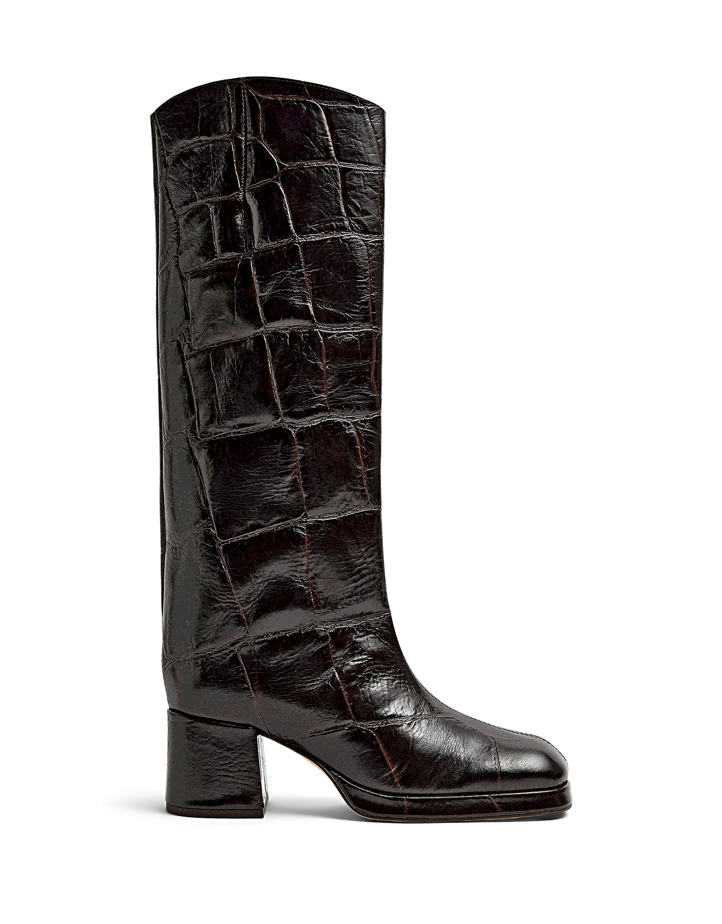Tundra Maxi Croco Tall Boots