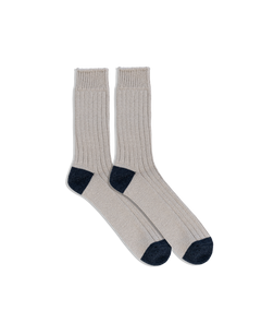 Luxurious Recycled Cotton Ribbed Socks