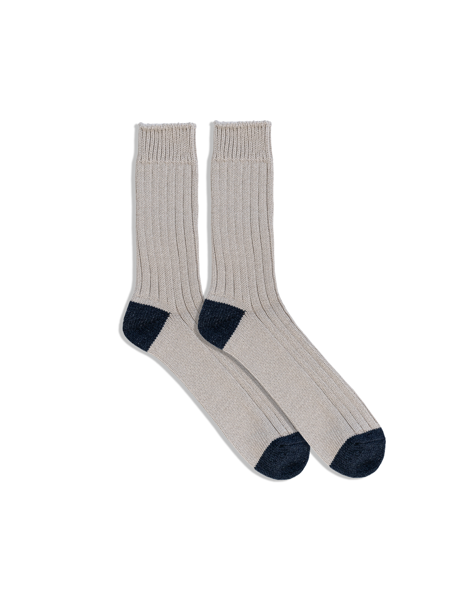 Luxurious Recycled Cotton Ribbed Socks