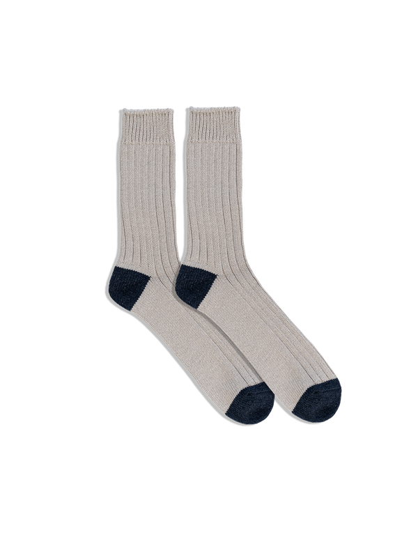 Luxurious Recycled Cotton Ribbed Socks