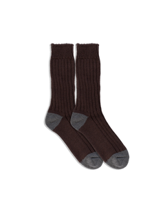 Luxurious Recycled Cotton Ribbed Socks