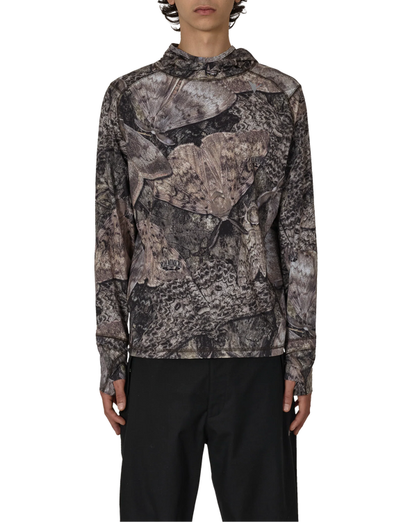 Lio Upf Plus 50 Baselayer Moth Print Long Sleeve Hoodie