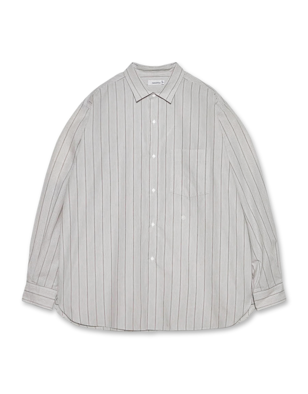 Regular Collar Stripe Wind Shirt