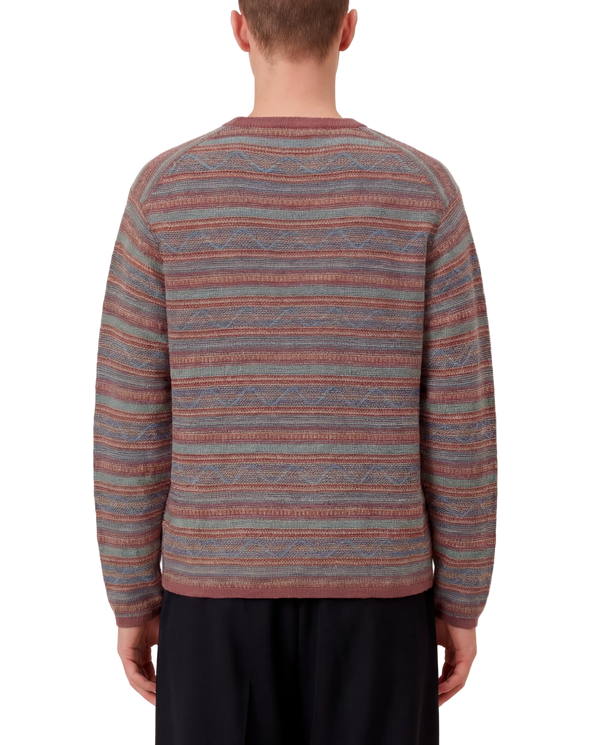 Pattern Knit Crewneck