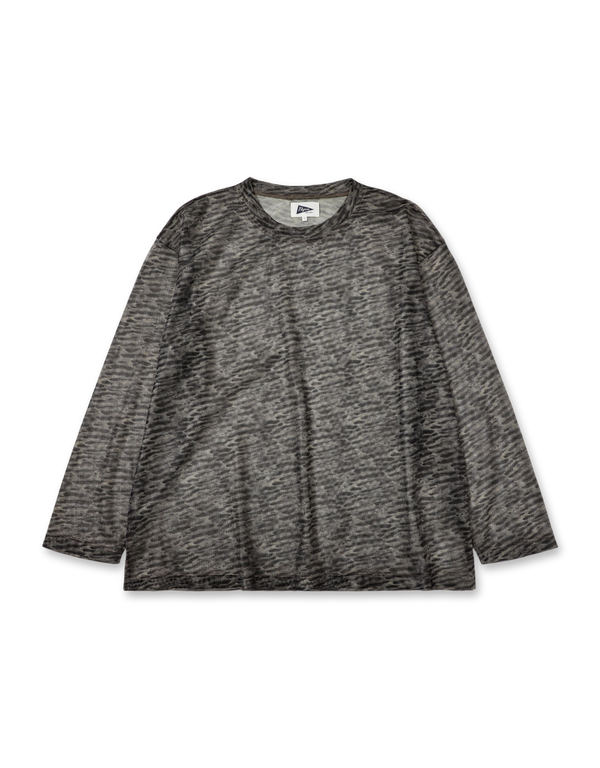 Nick Printed Mesh Crewneck