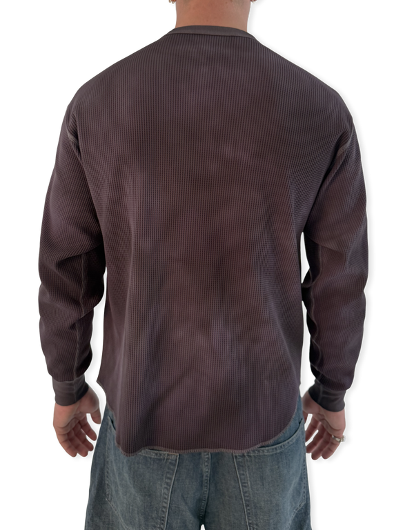Conan Uneven Dyed Waffle Crewneck
