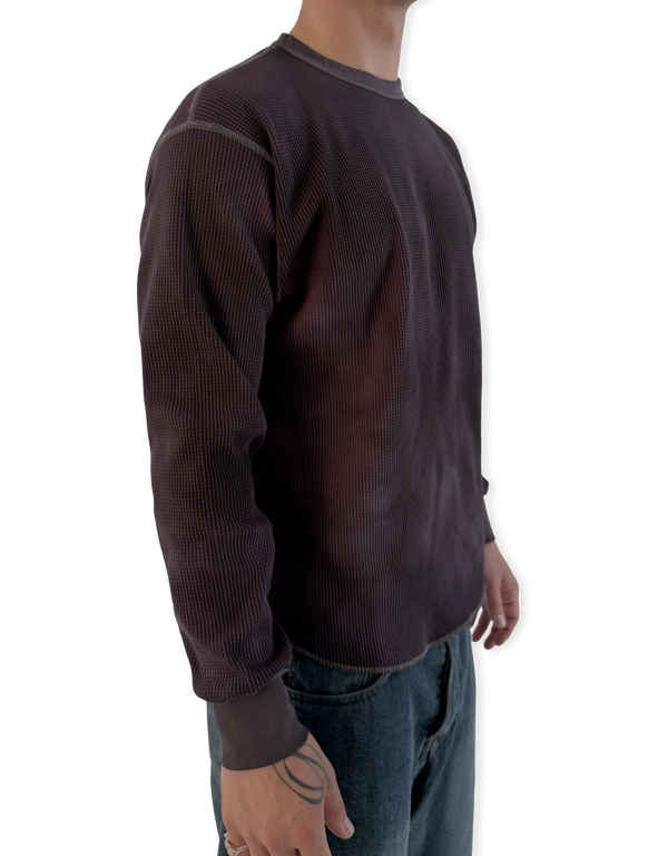 Conan Uneven Dyed Waffle Crewneck