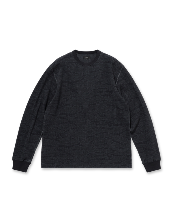 Camo Print Thermal Crew Neck