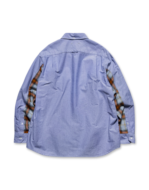 Check Paneled B.D Shirt