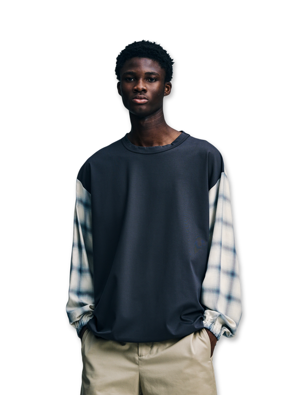 Fabric-Mix L/S Top