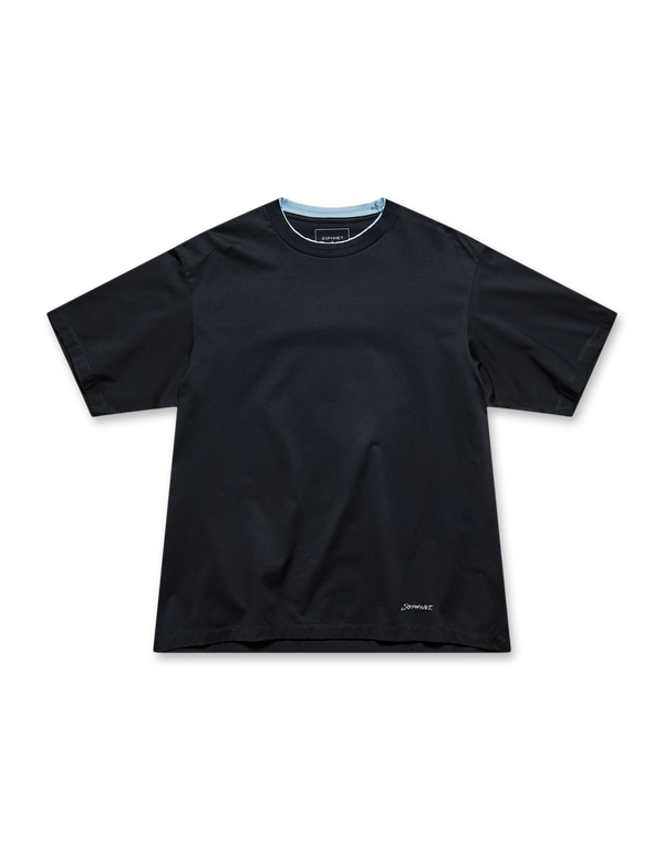 Luster Cotton Double Rib Wide Tee