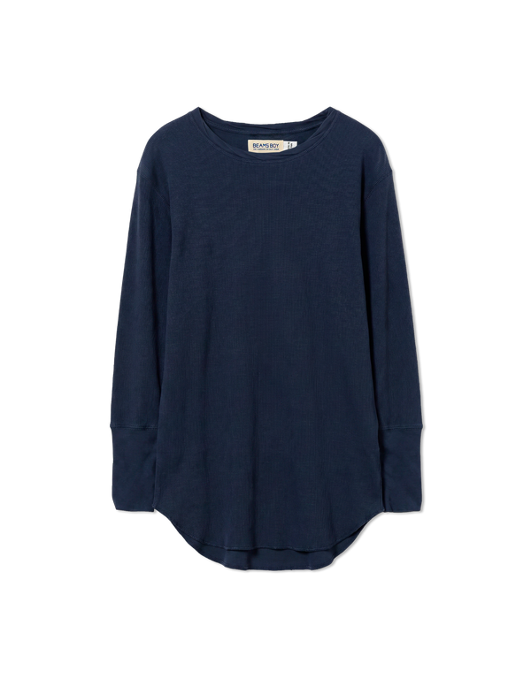 Rib Crewneck 3/4 T-Shirt